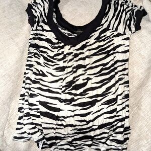 Animal print blouse